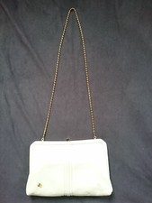 VTG "JAPELLE" BY JANE SHILTON NUDE FAUX LEATHER CLUTCH/SHOULDER BAG NEW