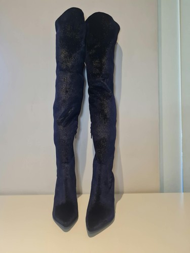Over the knee - over, navy