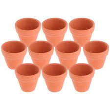 10 Pcs Red Clay Flower Pots
