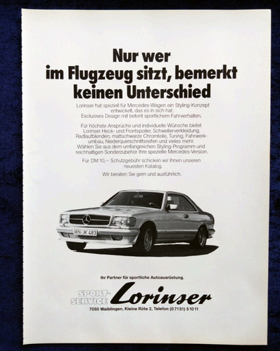 Lorinser mercedes advertising - lorinser, mercedes,