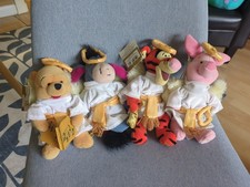 Winnie The Pooh Plush Bundle X4 Disney Tagged Angel Beanies Tigger Piglet Eeyore