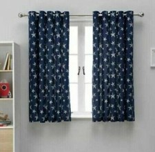 Navy Blue Star Printed Lined