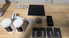Ring Home Security Setup. Wired Door Bell and X2 Cameras with 4x Batteries Used