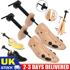 2 x MENS GENTS SHOE STRETCHERS TREE WOODEN SHAPER BUNION CORN BLISTER SIZE