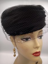 Vtg 1950s Black Ladies Dress