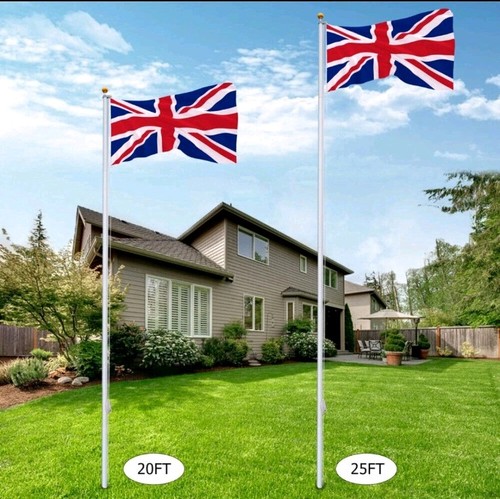 20ft yard telescopic flagpole - 20ft,