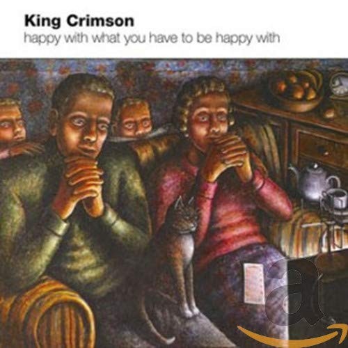 Happy with what - to, be