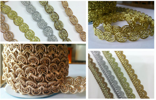 Sparkly braided gold silver - braided, gold&silver