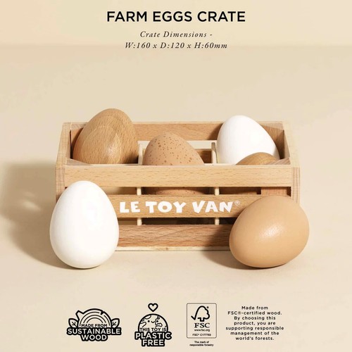 Toy van farm - le, eggs