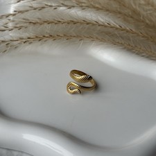 Gold Tone Snake Ring Stainless