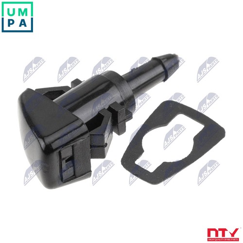 Washer fluid jet window - fluid,