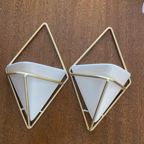 Umbra gold and white wall - gold,