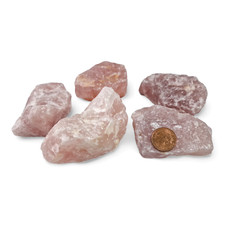 Rose quartz crystal raw - rose,