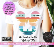 Personalised T-Shirt Disney Trip 2025 Family Matching T Shirt Disneyland DT1
