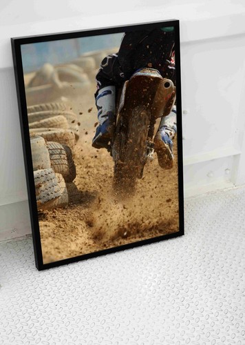 Motocross motorbike poster art - motocross,