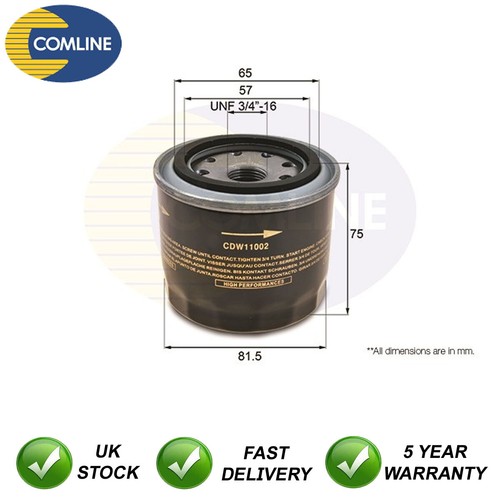 Oil filter comline fits daewoo - filter,