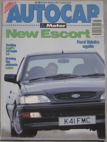 Autocar magazine 1992 - autocar, 9/9/1992