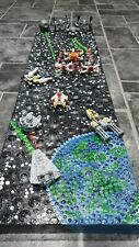 Original Lego Star Wars Abstract Blob Painting 'Alderaans Demise' on Canvas