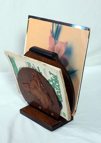 Vintage wood magazine - vintage, rack