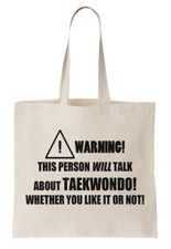 Taekwondo Tote Bag Shopper Korean Martial Art MMA Sport Dojo Cool Birthday Gift