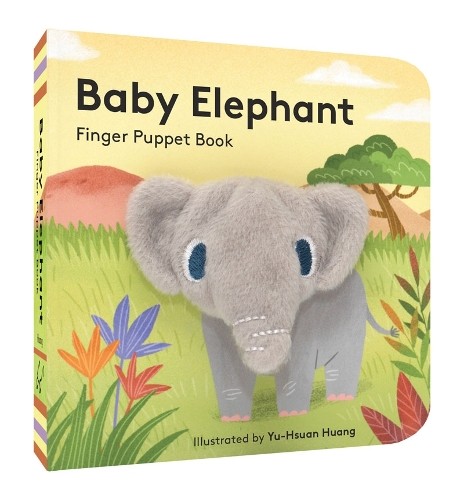Baby elephant finger puppet - elephant:,