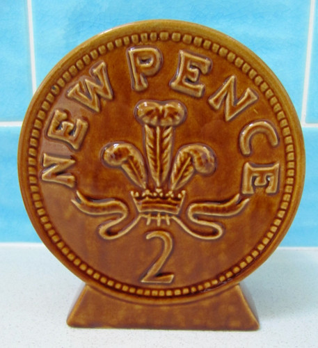 Vintage 1971 pence coin - vintage,