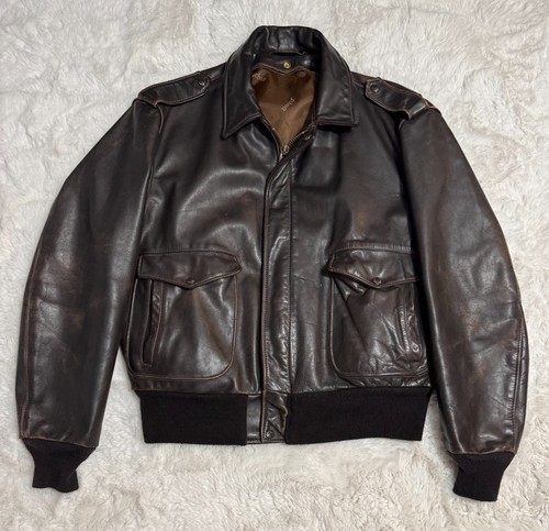 Vintage brown leather schott - vintage,
