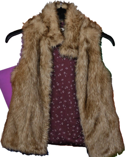 Zara girls faux fur - fur, gilet