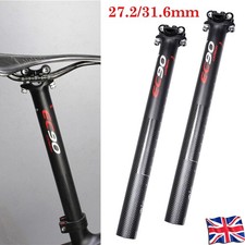 350mm 27.2mm/31.6mm Carbon fiber Ultralight Seatpost MTB Road Bike Seat post Kit