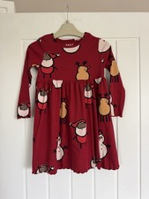 Next Girls Red Christmas Dress