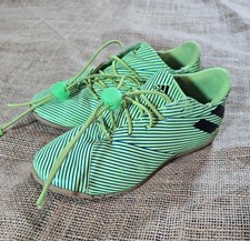 Adidas Nemeziz Kids Futsal/Indoor Football Boots - Green/Blue/Black (UK 13.5)