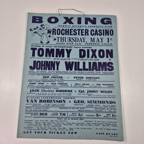Original boxing poster flyer - original,