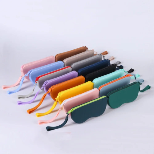 Soft silicone glasses case - glasses,