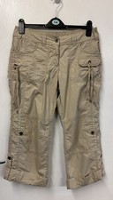 M&S Beige Cropped Cargo Combat