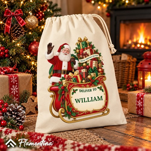 Personalised santa festive - santa,