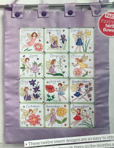 Cross stitch chart flower - cross,