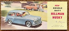 HILLMAN HUSKY ESTATE Sales Brochure ROOTES PARTS BOOK Engine Part HUNTER UTILITY