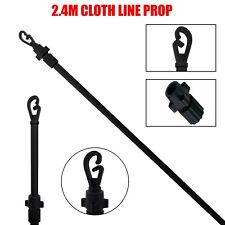 EXTENDABLE PROP LINE HEAVY DUTY CLOTHES WASHING POLE OUTDOOR SUPPORT DRYOVER2.4M