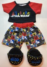 Build a Bear Star Wars Pyjamas Sleepwear Pjs Outfit Clothes Lounge Boys Slippers