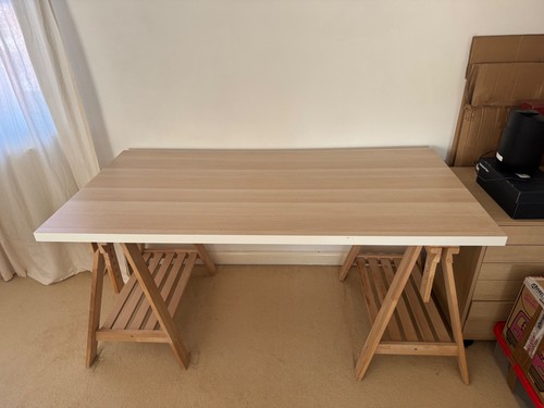 Ikea desk mittback - ikea, birch