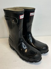 HUNTER Black Kids Wellies Boys