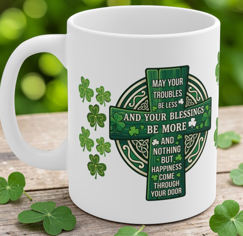 Irish blessing celtic cross - irish,