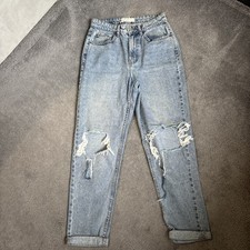 Primark Blue Ripped Tapered