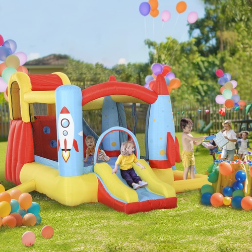 Bouncy castle with - bouncy, pool