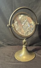 Stunning antique double sided Brass Swing Mirror. Free standing or wall mounted.