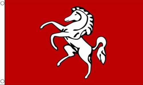 Kent flag white - 5', 3'