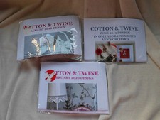 COTTON & TWINE CROSS STITCH KITS FRIEND SAMPLER CUSHION CARDS + HOME PICTURE (3)