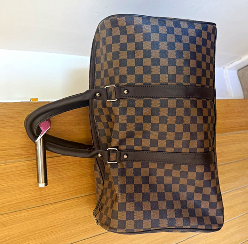 Checked brown black - checked, faux