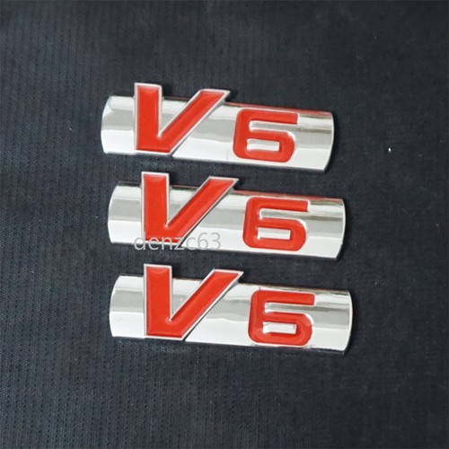 Silver chrome red - 3x, v6