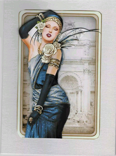 Handmade art deco rome - deco, lady